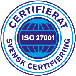 ISO 27001 informationssäkerhet logga